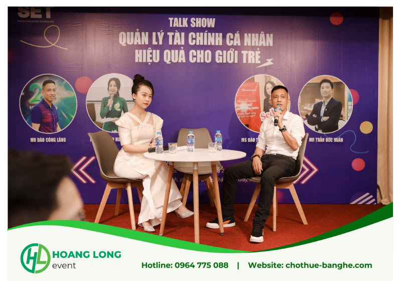 cho thuê bàn ghế talkshow